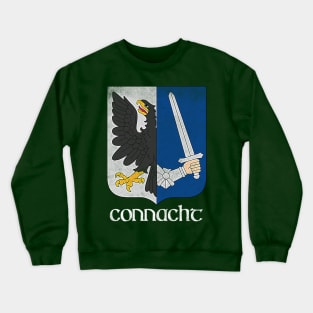 Connacht  / Irish Vintage Style Crest Coat Of Arms Design Crewneck Sweatshirt